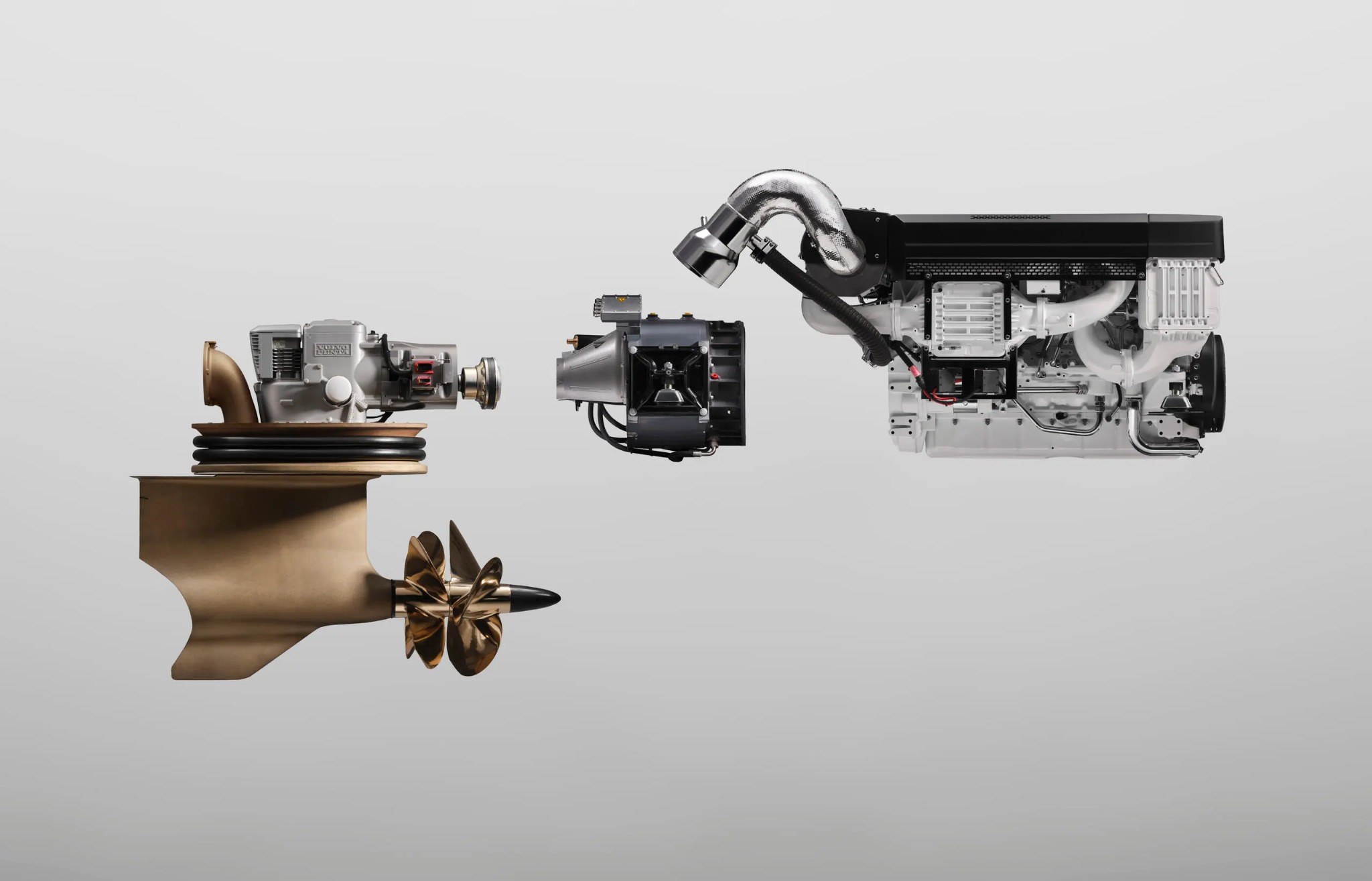 Moteur, module électrique et transmission IPS présentés séparément